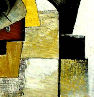 Kazimir Malevich detail of portrait of the composer matiushin, oil painting image